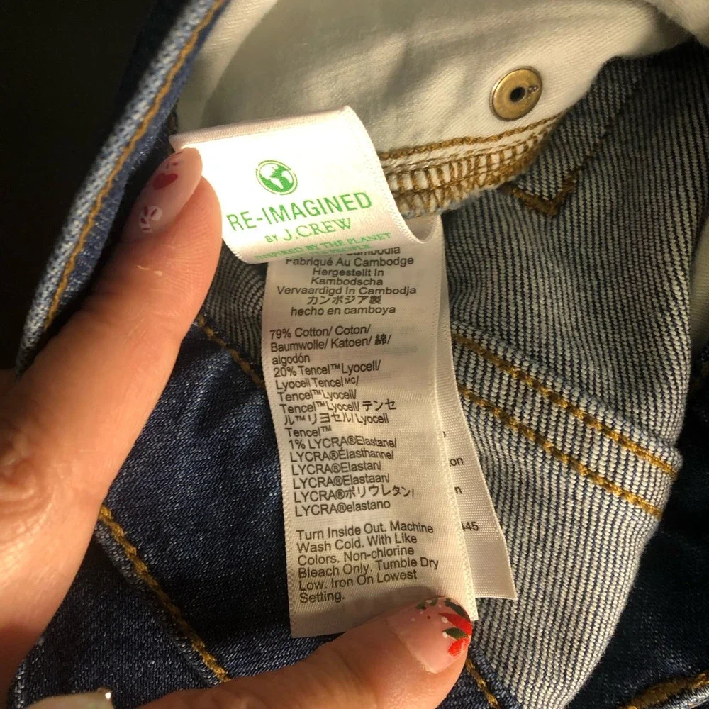 J. Crew Jeans Womens 28 Essential Straight Leg Medium‎ Wash Classic Denim